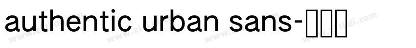 authentic urban sans字体转换
